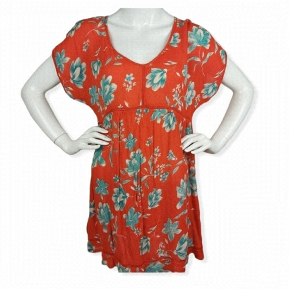 Patrons Of Peace Boho Floral Butterfly Sleeves Dress